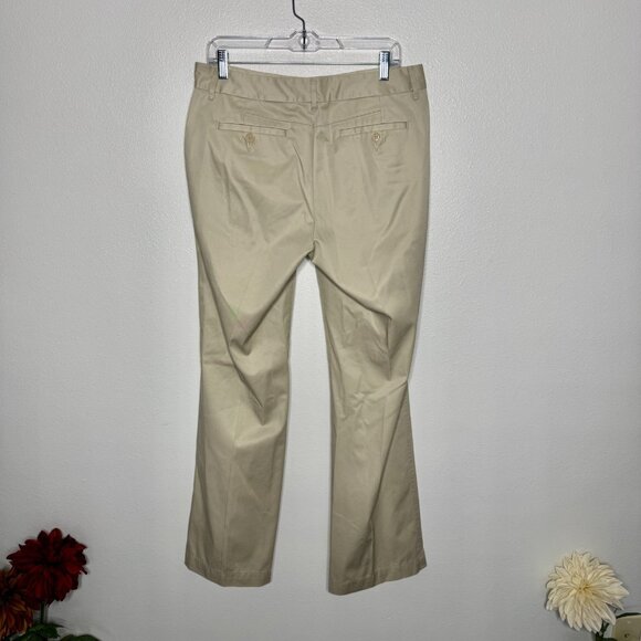 Eddie Bauer Women’s Khaki Beige Trouser Pants Size 10T Preppy Business Casual - Picture 2 of 6